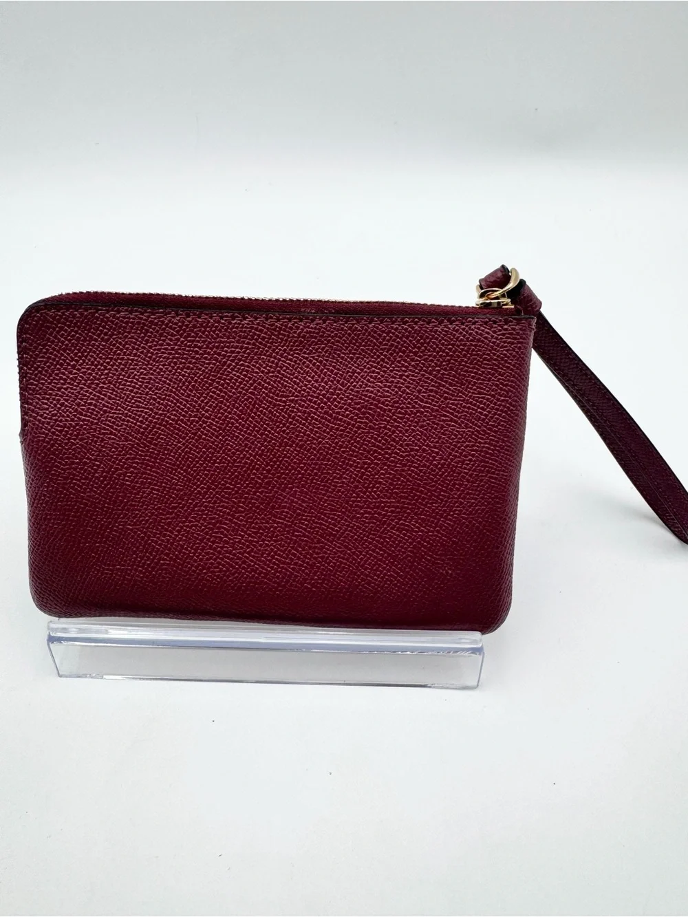 Coach corner zip wristlet